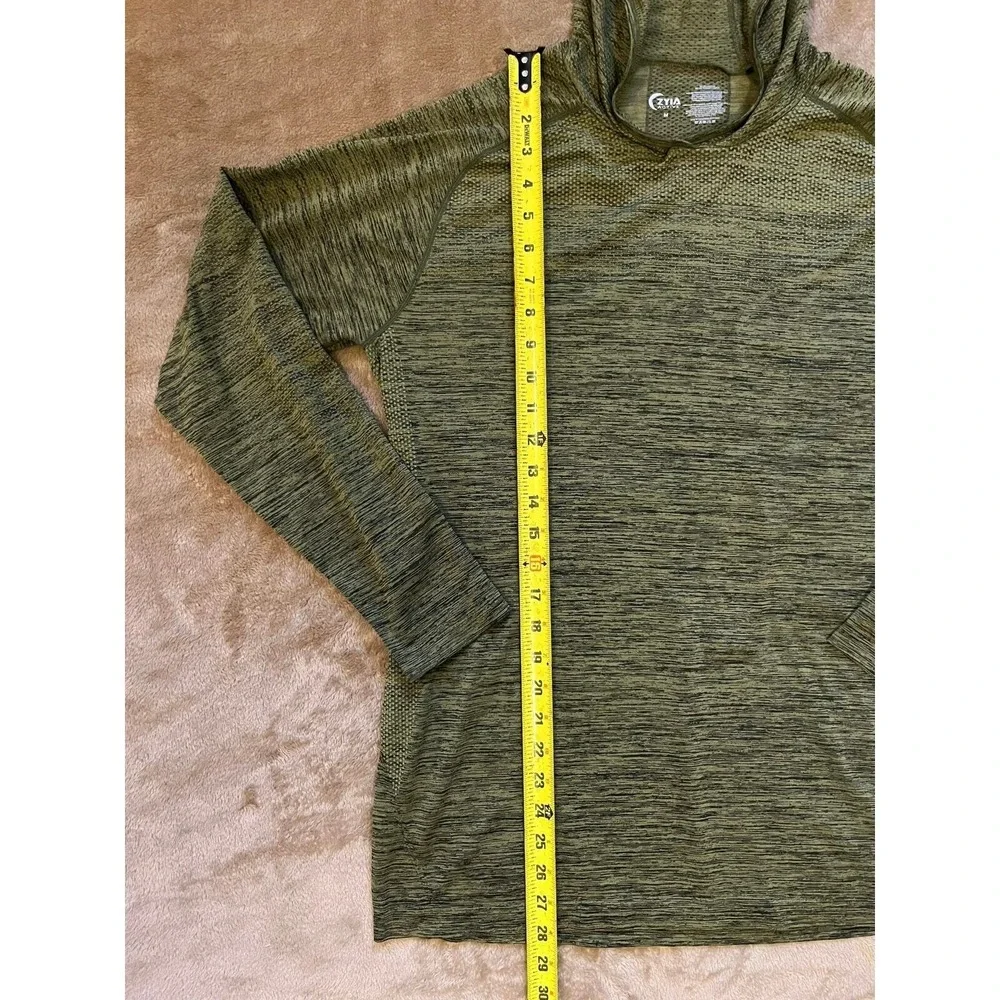 Zyia Active Performance Hooded‎ Long Sleeve Shirt Men's Size Medium - Picture 5 of 5